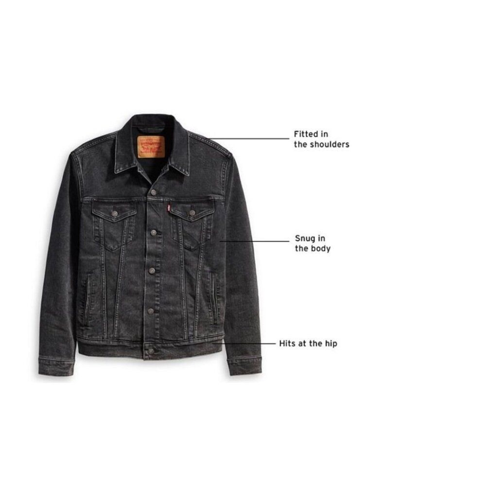Levi's NWT Sz XS Slim Fit Divided Blue Original Sherpa Trucker Jean Jacket - Picture 12 of 12